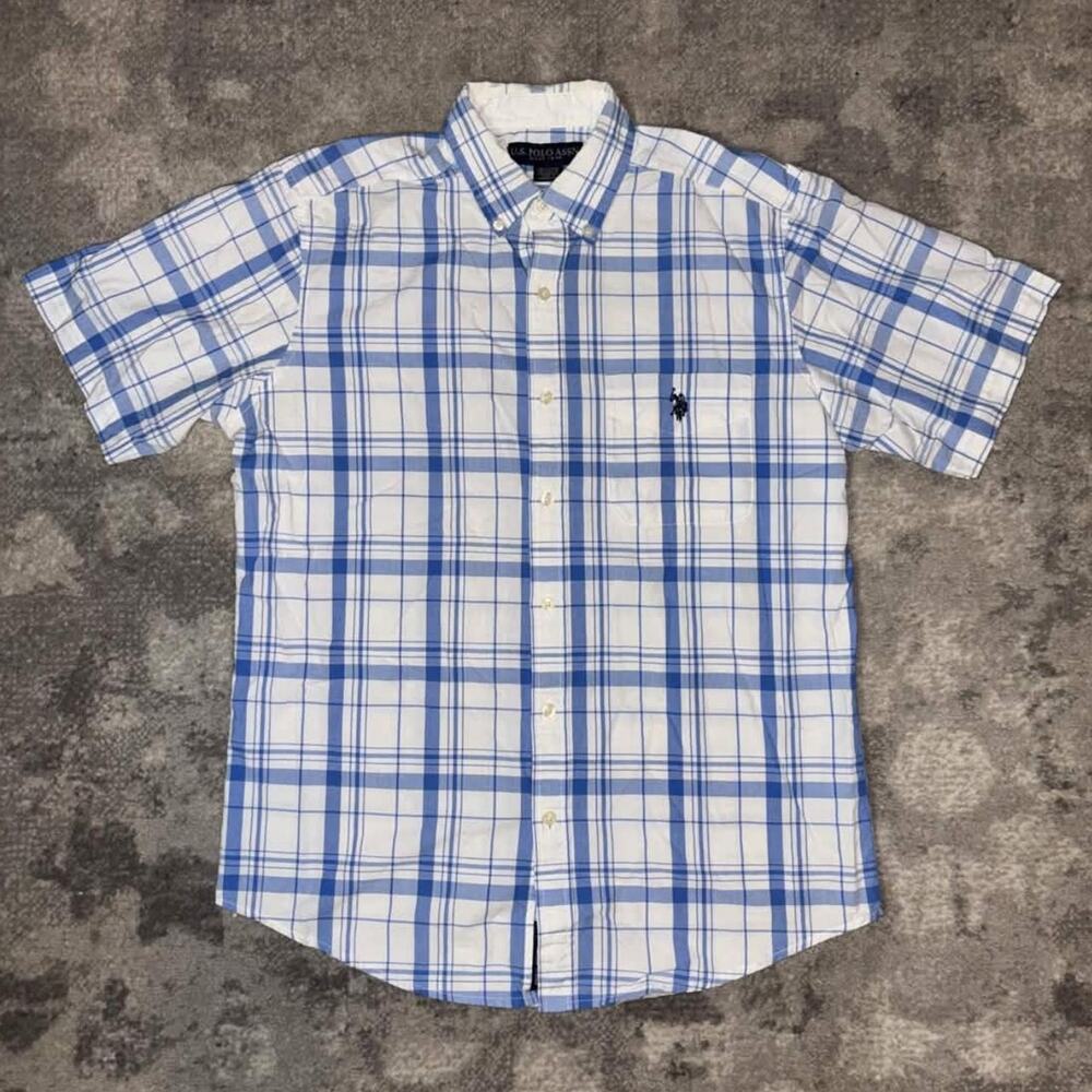 Y2K U.S. Polo Assn. Plaid Button Up Shirt